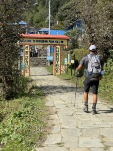 The gate to Poon Hill, the end of day 2.